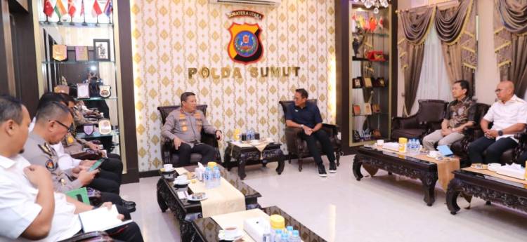 Kapolda Sumut menerima Audiensi Pimpinan & Pejabat Utama PTPN II