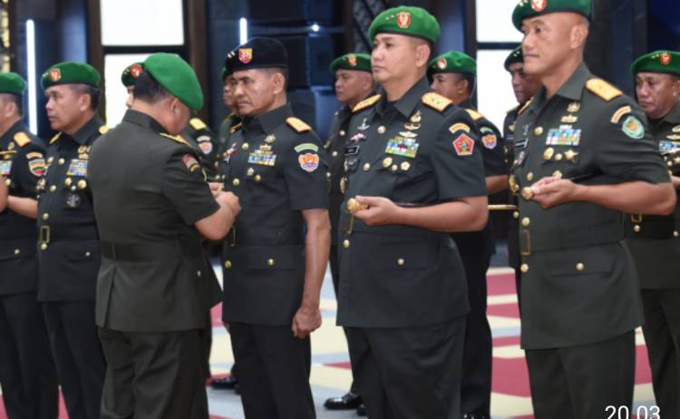 14 Jabatan Strategis TNI AD Diserahterimakan