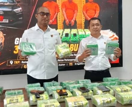 Bawa 35 Kg Sabu, Polda Sumut Tangkap Dua Nelayan &  Seorang Residivis