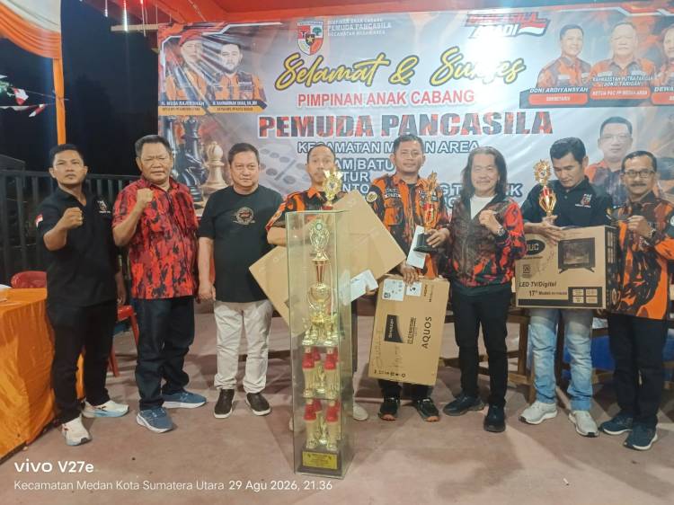 Meriahkan HUT RI ke-81, PAC PP Medan Area Gelar Lomba dan Bakti Sosial 100 Paket Sembako