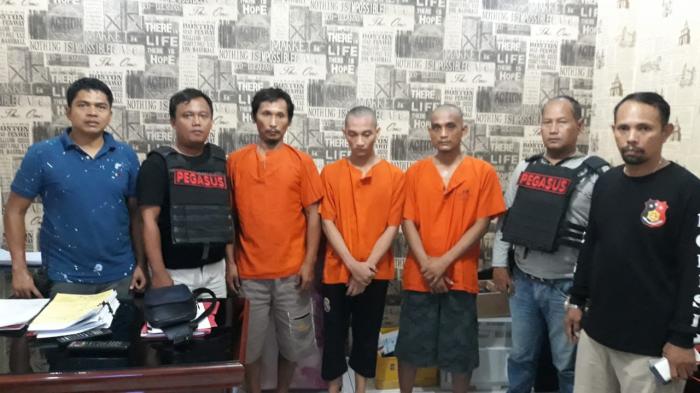 Polsek Patumbak Ringkus Tiga Pencuri Spesialis Ruko