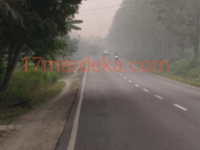 Kabut Asap di Riau 'Selimuti' Kabupaten Labuhanbatu 