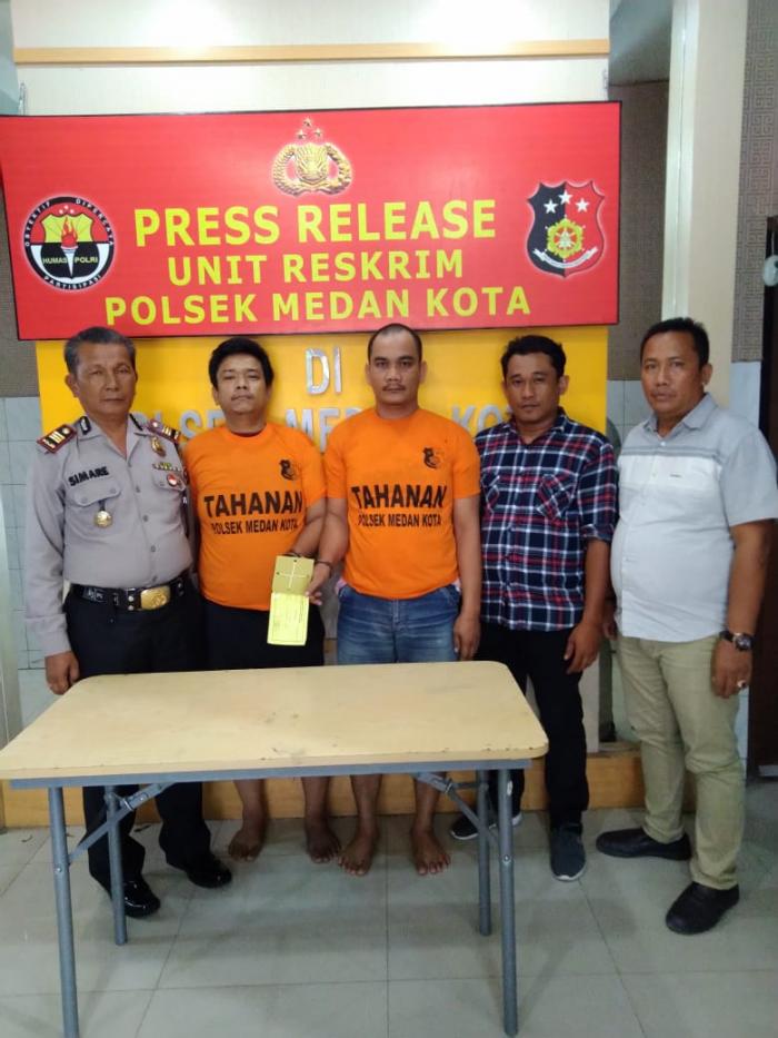Polsek Medan Kota Gagalkan Dua Ayah Nikmati Sabu 