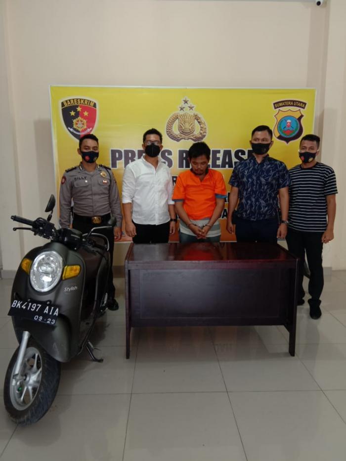 Motor Dicuri saat Dipanasi