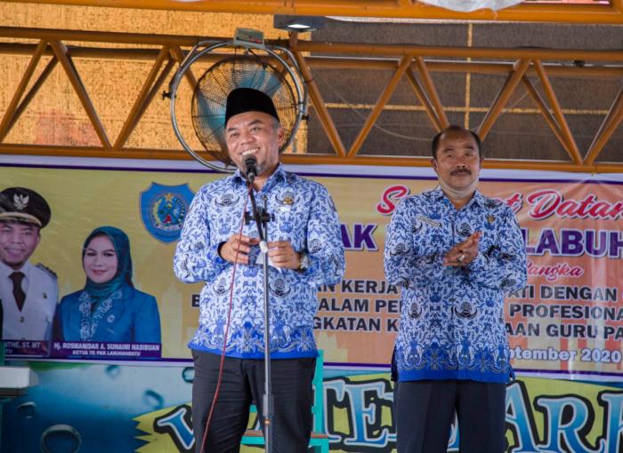 Hari Kesadaran Nasional, Pemkab Labuhanbatu Gelar Upacara Apel Gabungan