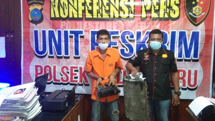Maling Mesin AC Ditangkap Polsek Medan Baru