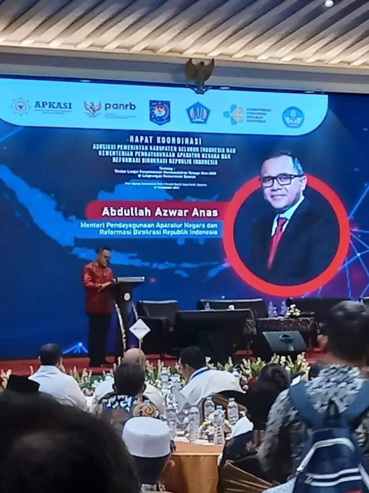 Terkait Pendataan Naker Non ASN, APKASI Lakukan Rakor dengan Menteri PAN-RB RI