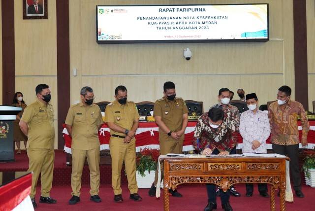 R-APBD Medan 2023 Disepakati Rp7,2 Triliun Lebih