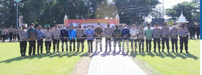 Asisten I Pemkab Labuhanbatu Hadiri Apel Persiapan Pengamanan Penetapan dan Pengundian Nomor Urut Calon Kades