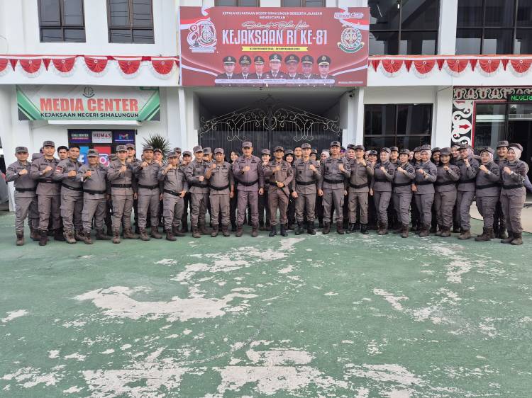 KEJARI SIMALUNGUN PERINGATI HUT KEJAKSAAN RI KE-81