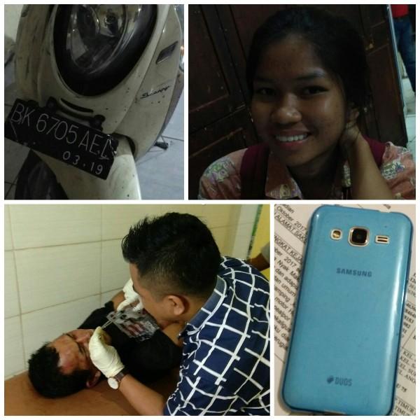 Pelaku Jambret Babak Belur Diamuk Massa