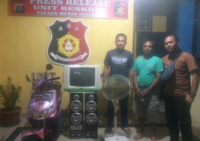 Pembobol Rumah Ditangkap Pulang dari Luar Kota