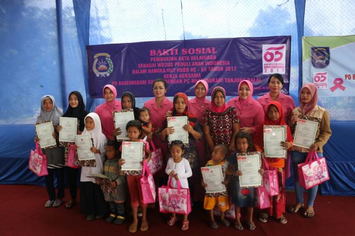 Jelang HKGB ke-65, Bhayangkari Polda Sumut Laksanakan Tes IVA
