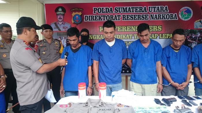 Poldasu Ungkap Polisi Gadungan Sindikat Tangkap Lepas