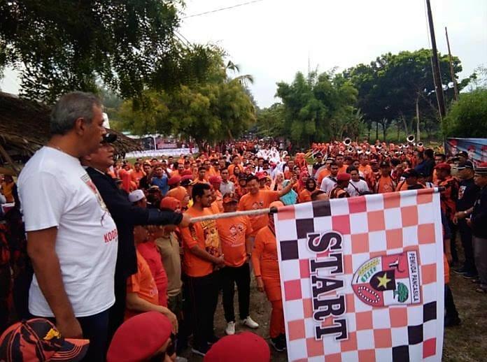 Peringati HUT ke-59 Pemuda Pancasila, MPW PP Sumut Gelar Gerak Jalan Santai 