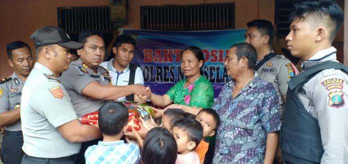 Kapolres Nisel Bakti Sosial ke Panti Asuhan Dorema Sungai Susua 
