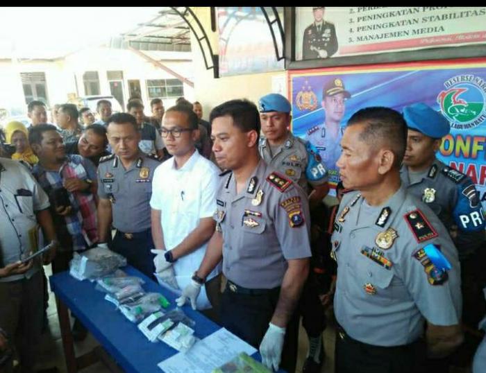 Polres Labuhanbatu Paparkan 96 Kasus Narkoba