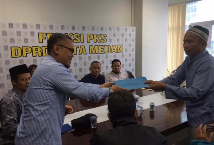 Warga Karang Berombak Ngadu ke FPKS DPRD Medan