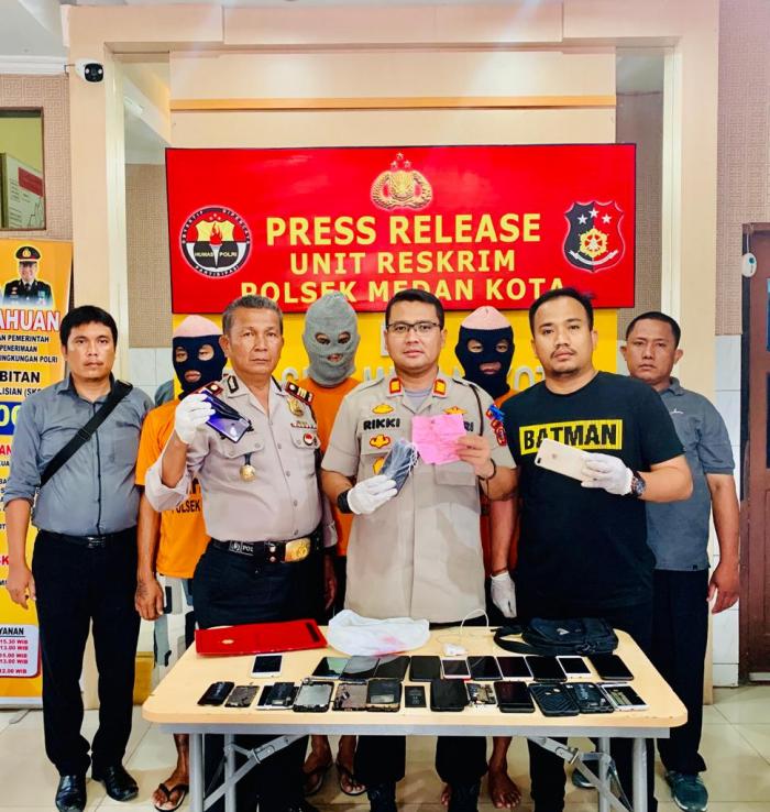 Polsek Medan Kota Bekuk Spesialis Jambret dan Penadah