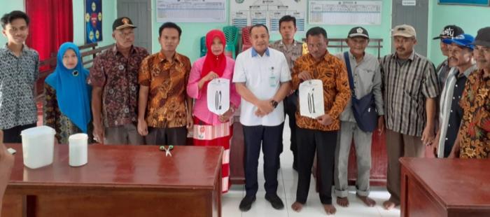 Bupati Batubara Saksikan Pencabutan nomor Pilkades Seretak