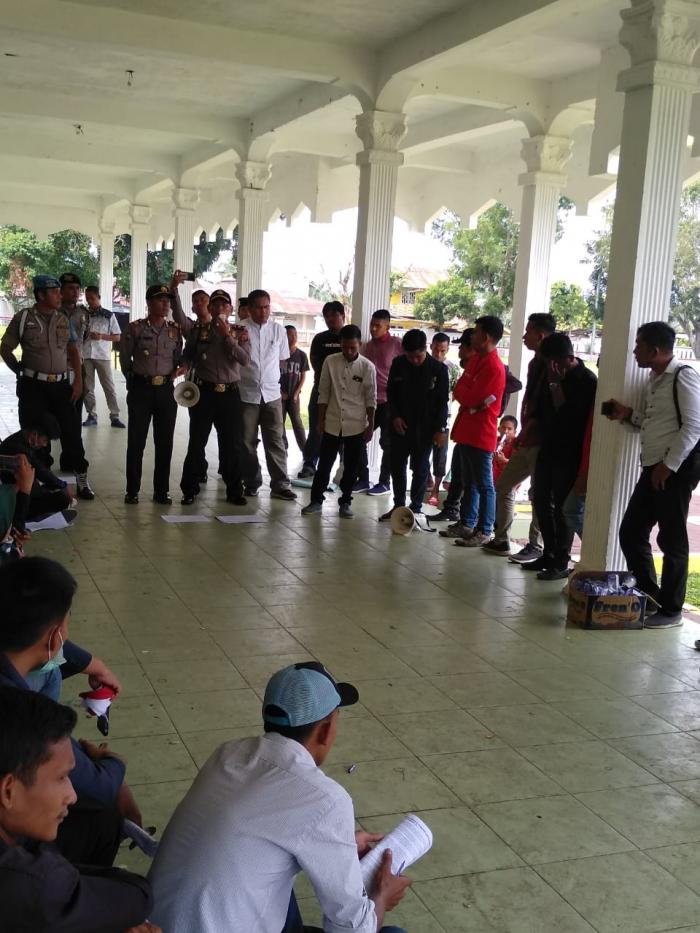 Wakapolres Labuhanbatu Temui Aksi Solidaritas Mahasiswa 