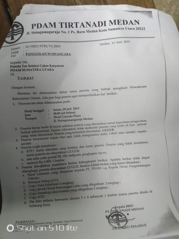 Dijanjikan Masuk Kerja di PDAM Uang Lewong Rp 65 Juta