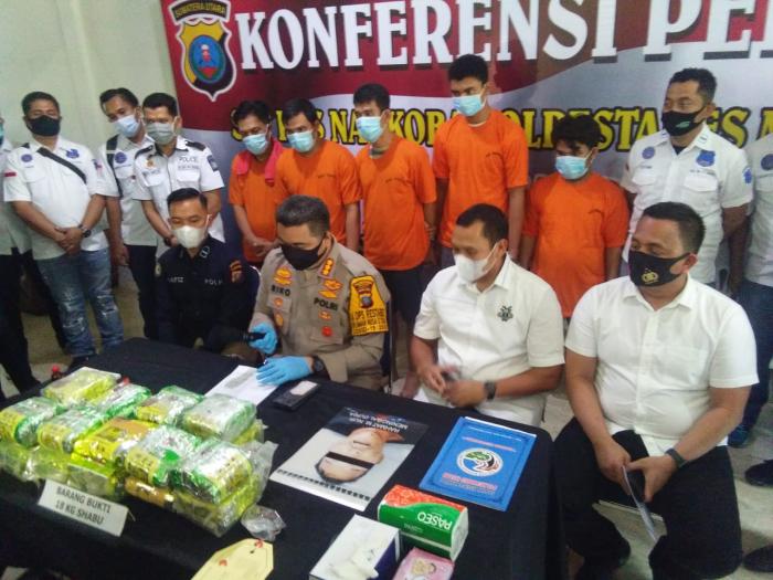 18 Kg Sabu Disimpan di Mes Sekda Tanjungbalai