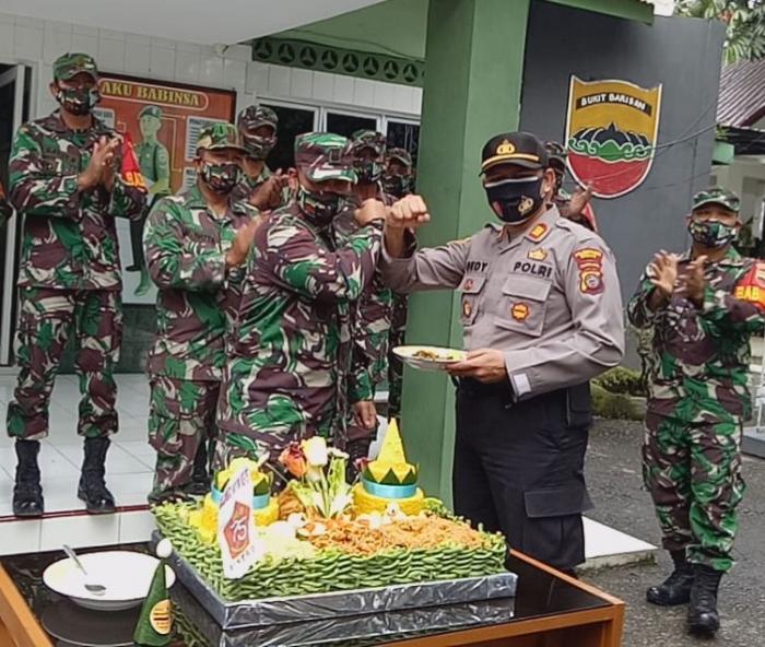 Polsek Pancurbatu Giat Peringati HUT TNI Ke-75 