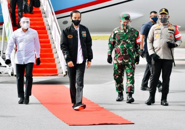 Kunker Jokowi ke Humbahas, Gegana Brimob Sumut Sterilisasi 