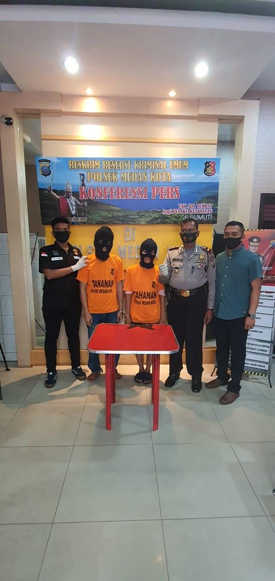 Kantongi Sabu, Pasutri asal Delitua Ditangkap Polisi