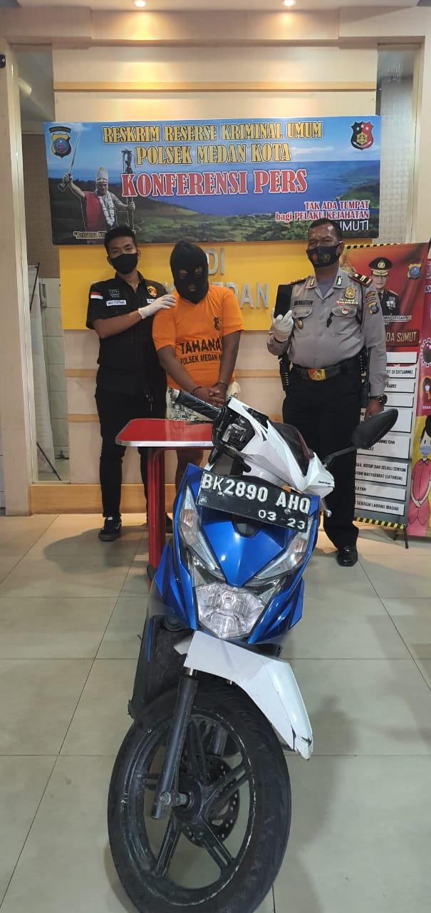 Perampok Wanita di Simpang Yuki Ditangkap Polsek Medan Kota
