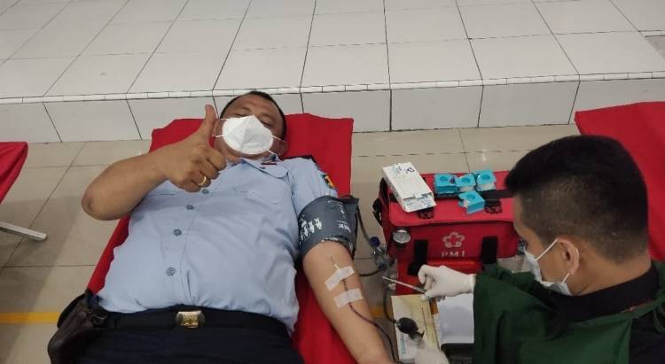 Rutan Kelas I Tanjung Gusta Medan Gelar Donor Darah