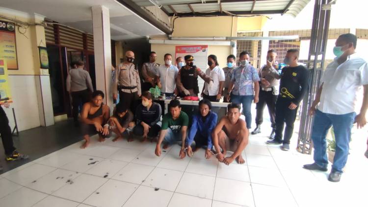 Polsek Percut Sei Tuan Gerebek Kawasan Rawan Narkoba