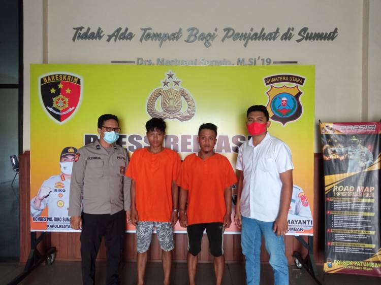 Polsek Patumbak Ringkus Eksekutor dan Penadah Curanmor