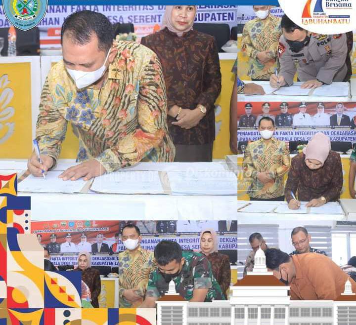 Bupati Labuhanbatu dan Forkopimda Hadiri Deklarasi Damai Pilkades Serentak