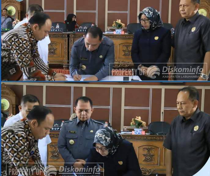 DPRD Labuhanbatu Sahkan Ranperda P-APBD Menjadi Perda