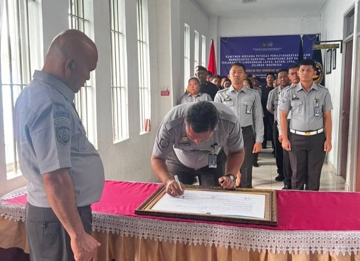 Rutan Kabanjahe Komitmen Berantas Barang Terlarang Bersama UPT Pemasyarakatan seluruh Indonesia