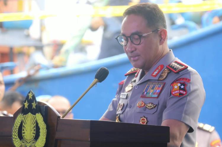 Kapolri Tegaskan Perang terhadap Narkoba, 1,16 Ton Ketamin Disita dari Kapal Asing
