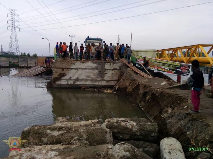 Jembatan Pulau Sicanang Belawan Runtuh