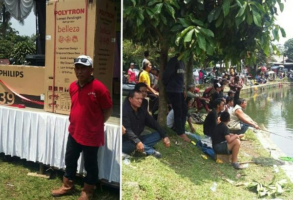 Hari Pahlawan, Masyarakat Ciapus Taman Sari Gelar Lomba Memancing