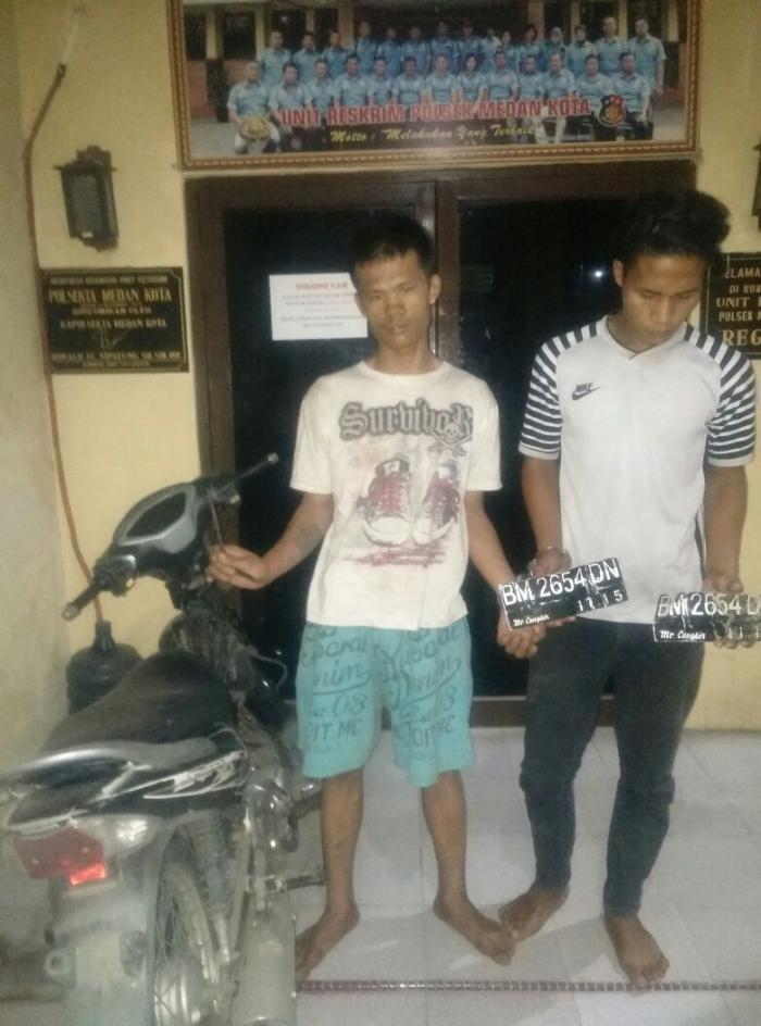 Polsek Medan Kota Ringkus Dua Sindikat Curanmor