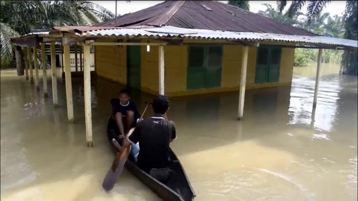 Ribuan Rumah di Langkat Terendam Banjir