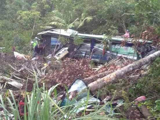 Bus ALS Masuk Jurang di Tapsel, 3 Tewas