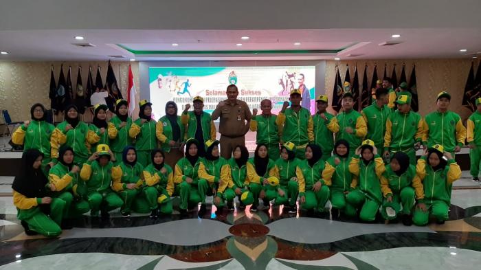 Targetkan Juara Umum, Gubsu Lepas Atlet Peparpenas, Popnas, dan Pospenas 2019