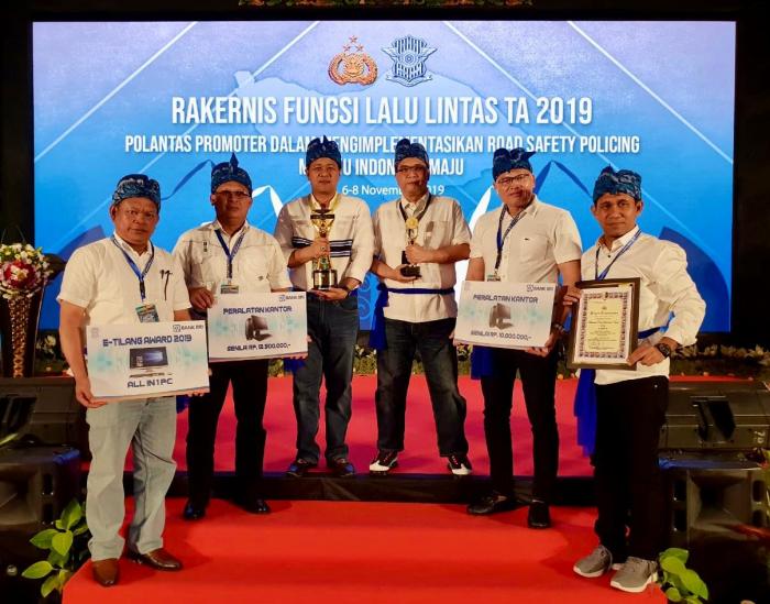 Ditlantas Poldasu Juara dalam Rakernis Fungsi Lalulintas