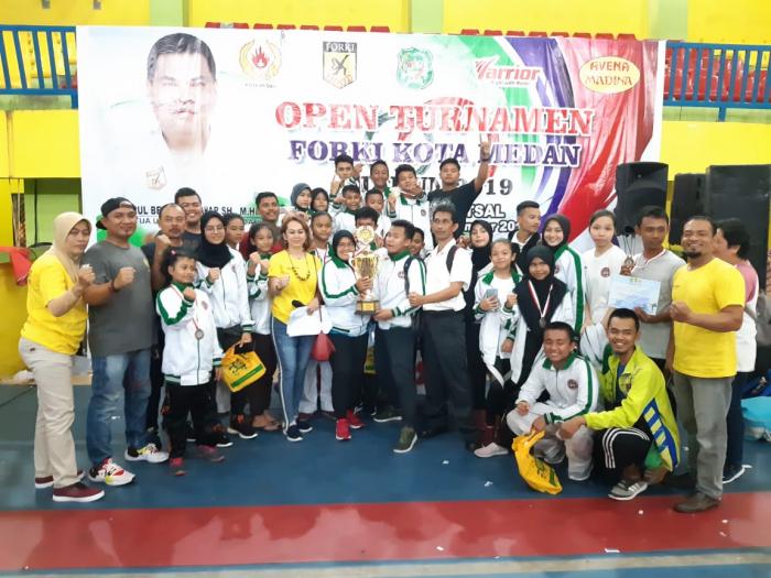 Perguruan Inkanas Juara Umum Open Turnamen FORKI Medan 2019 