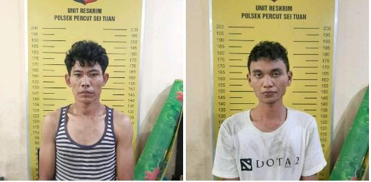 Dua Jukir Berstatus Mahasiswa Pelaku Curanmor Dibekuk Polsek Percut Seituan 