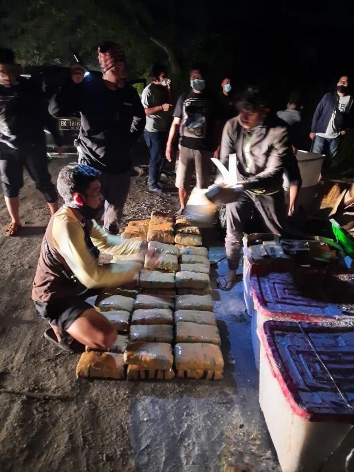 BNN Pusat Ungkap Ganja 141 Kg di Medan