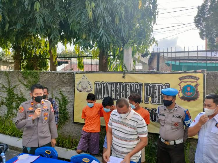 Polsek Sunggal Tembak Komplotan Spesialis Jambret