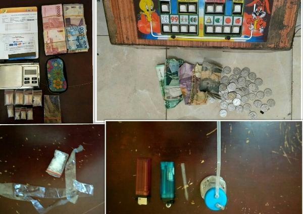 Polres Labuhanbatu Ciduk Bandar Sabu dan Mesin Jackpot 